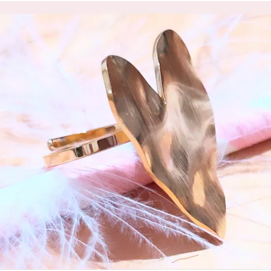 Bague Acier doré Valou