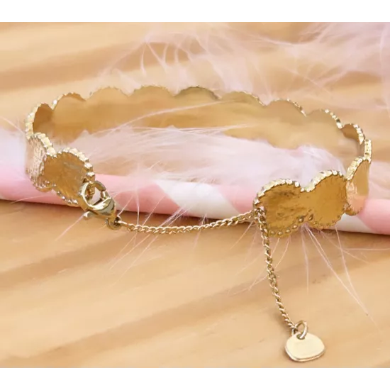 Jonc Acier doré Talia