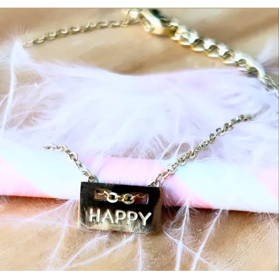 Bracelet acier doré My Message