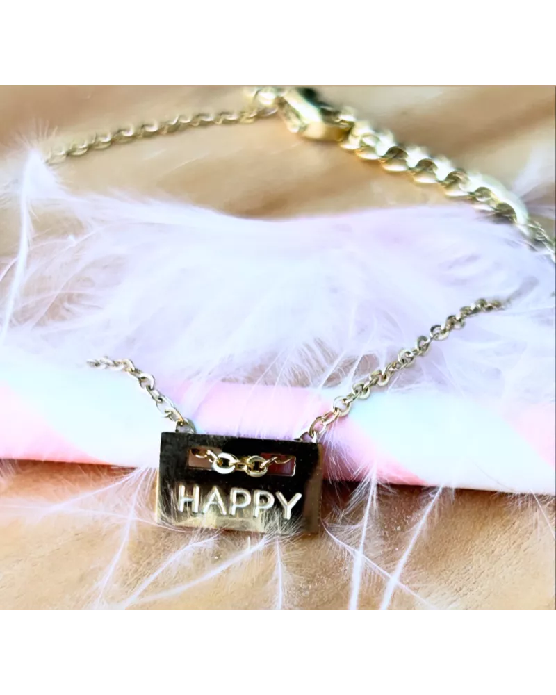 Bracelet acier doré My Message