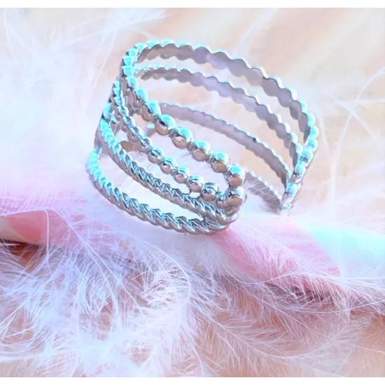 Bague Acier Tatiana