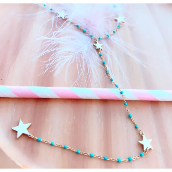 Collier acier doré Miss Lilou