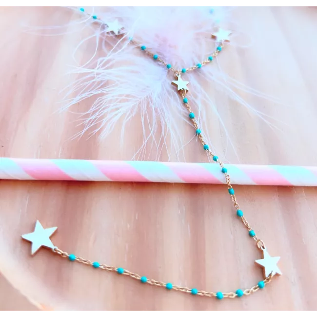Collier acier doré Miss Lilou