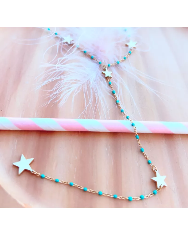 Collier acier doré Miss Lilou