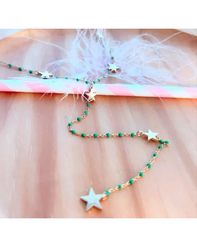 Collier acier doré Miss Lilou