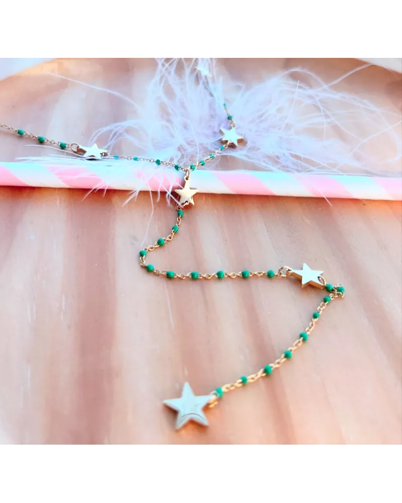 Collier acier doré Miss Lilou
