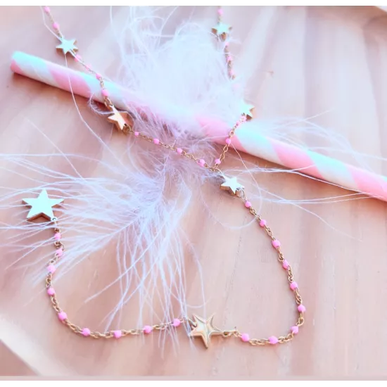 Collier acier doré Miss Lilou