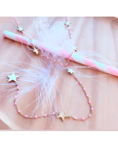 Collier acier doré Miss Lilou