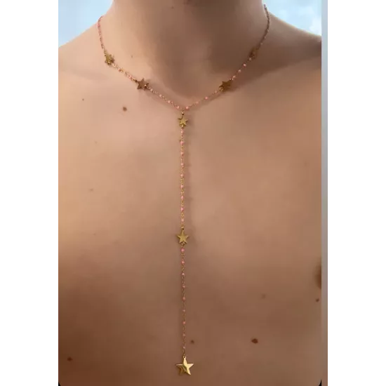 Collier acier doré Miss Lilou