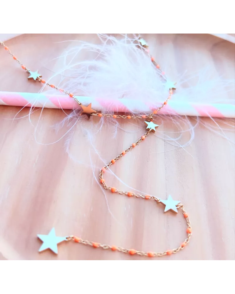 Collier acier doré Miss Lilou