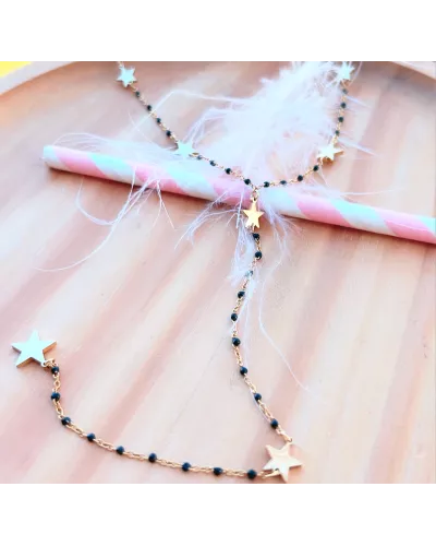 Collier acier doré Miss Lilou