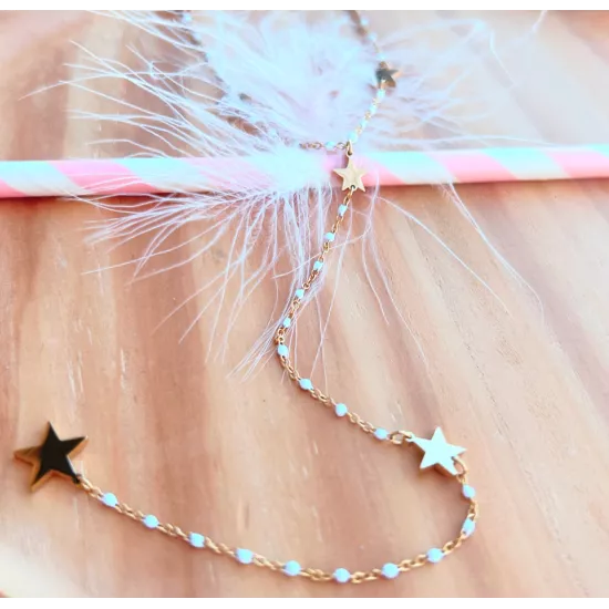 Collier acier doré Miss Lilou