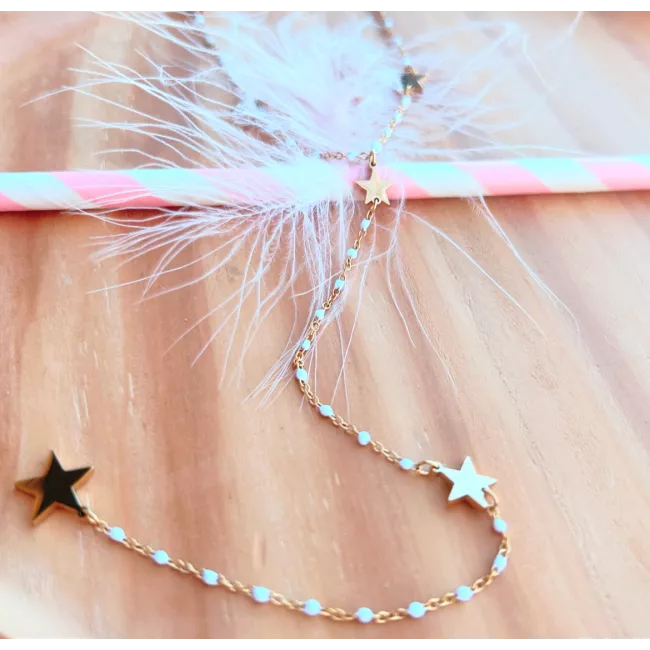 Collier acier doré Miss Lilou