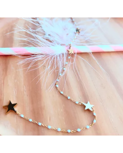Collier acier doré Miss Lilou