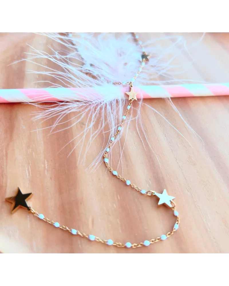 Collier acier doré Miss Lilou
