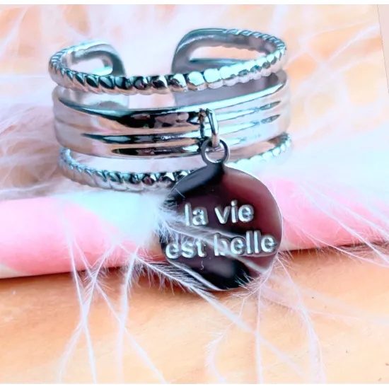 Bague Acier Livie