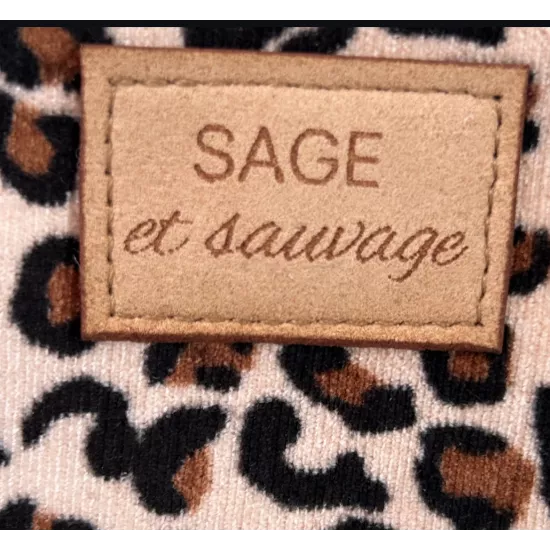Pochette Léopard Sage et Sauvage