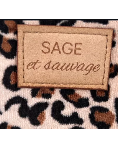 Pochette Léopard Sage et Sauvage
