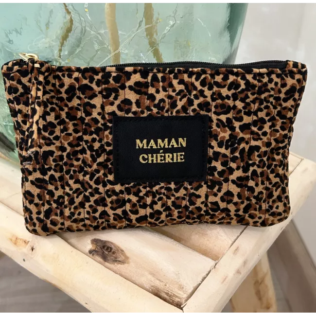 Pochette Léopard Maman Chérie