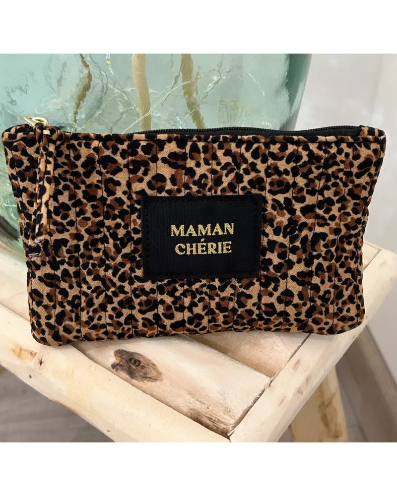 Pochette Léopard Maman Chérie