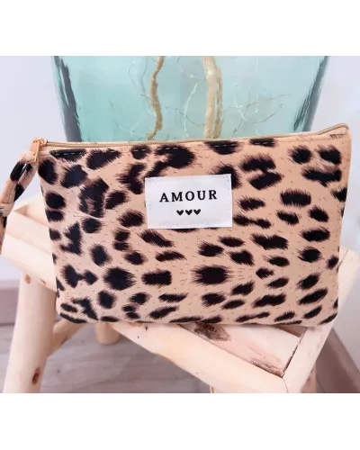 Pochette Léopard Amour
