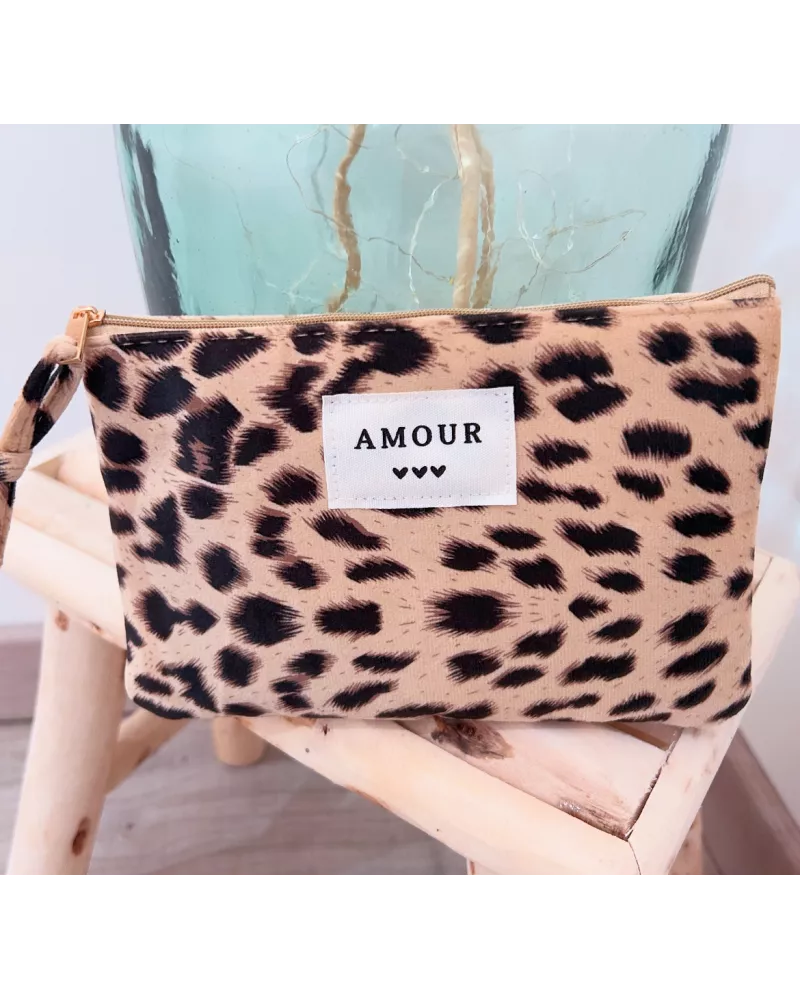 Pochette Léopard Amour