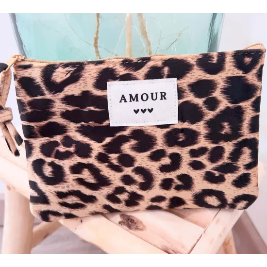 Pochette Léopard Amour