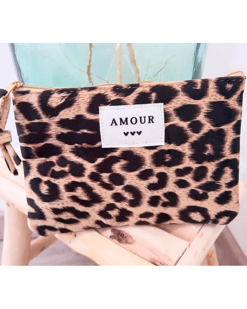 Pochette Léopard Amour