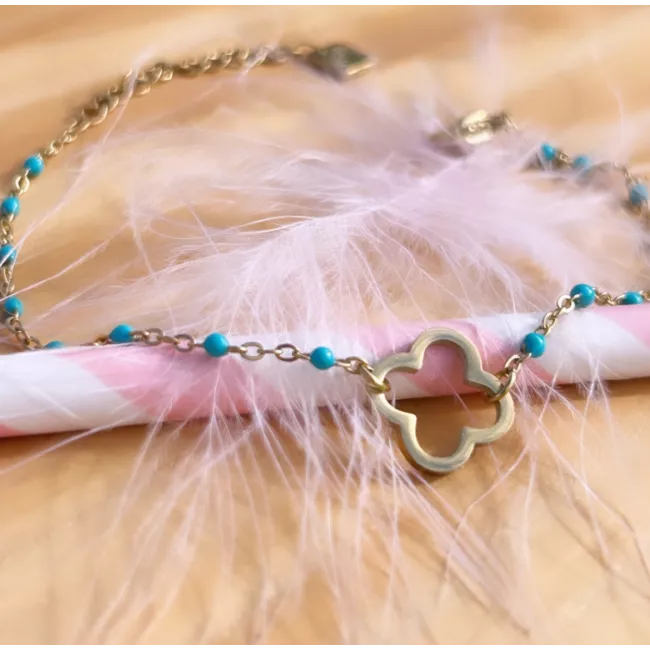 Bracelet acier doré Thésa