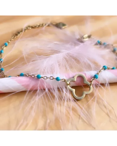 Bracelet acier doré Thésa