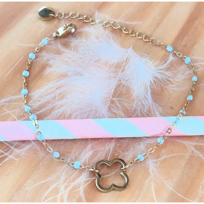 Bracelet acier doré Thésa