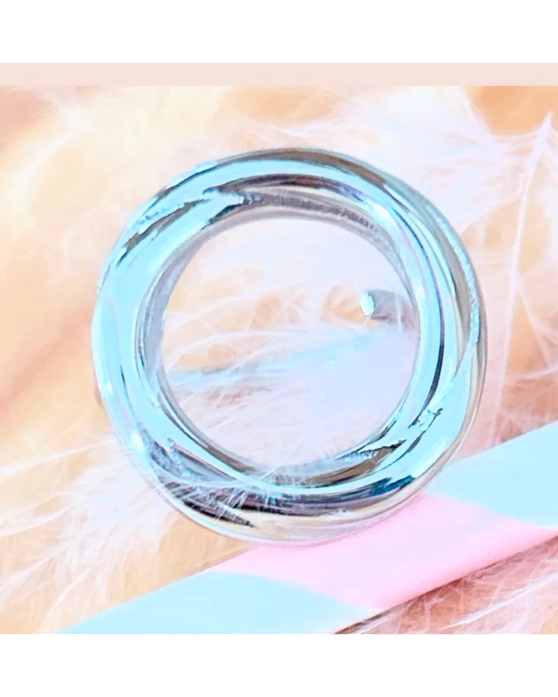 Bague acier Rosine