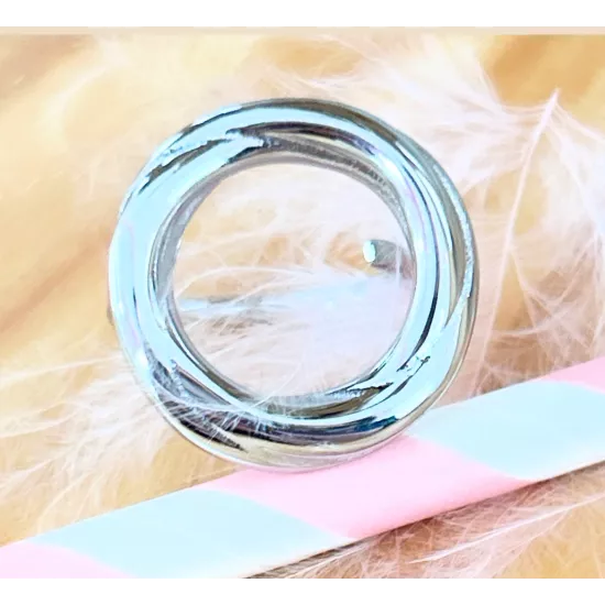 Bague acier Rosine
