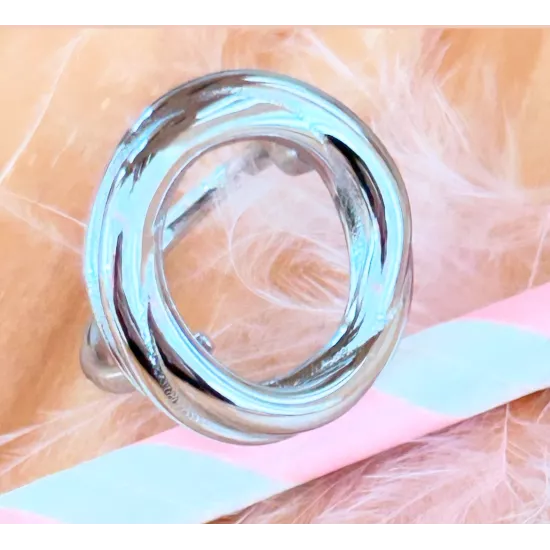 Bague acier Rosine