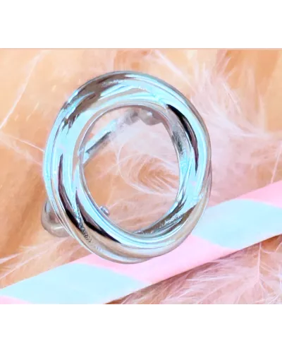 Bague acier Rosine