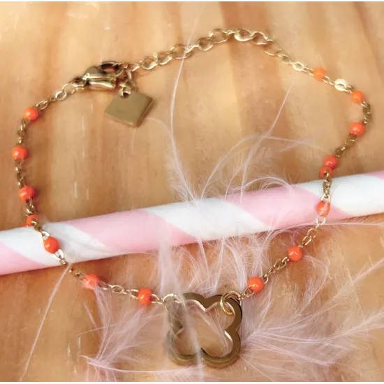 Bracelet acier doré Thésa