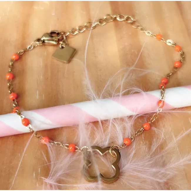 Bracelet acier doré Thésa