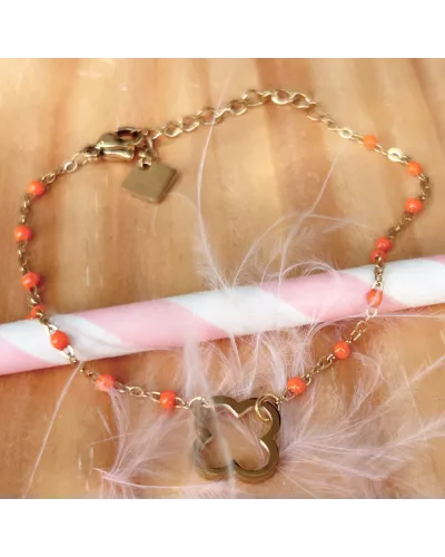 Bracelet acier doré Thésa