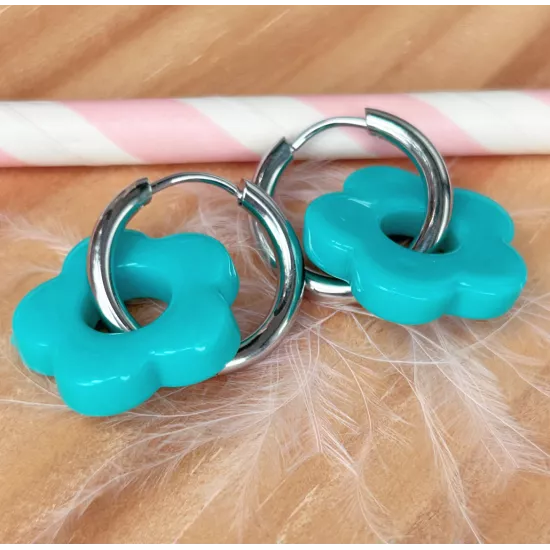 créoles acier et résine