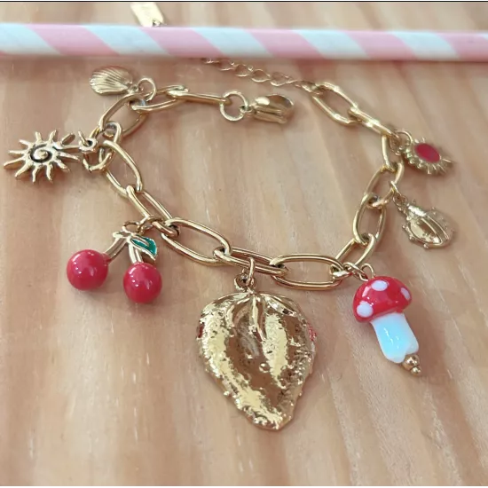 Bracelet acier doré Miss Charlotte