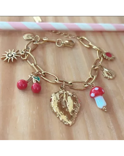 Bracelet acier doré Miss Charlotte