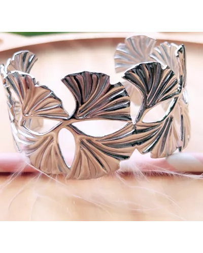 Manchette tendance en feuilles deGinkgo Biloba