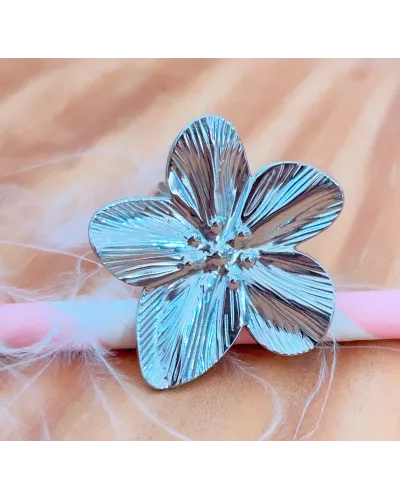 Bague Acier Floralia Bloom