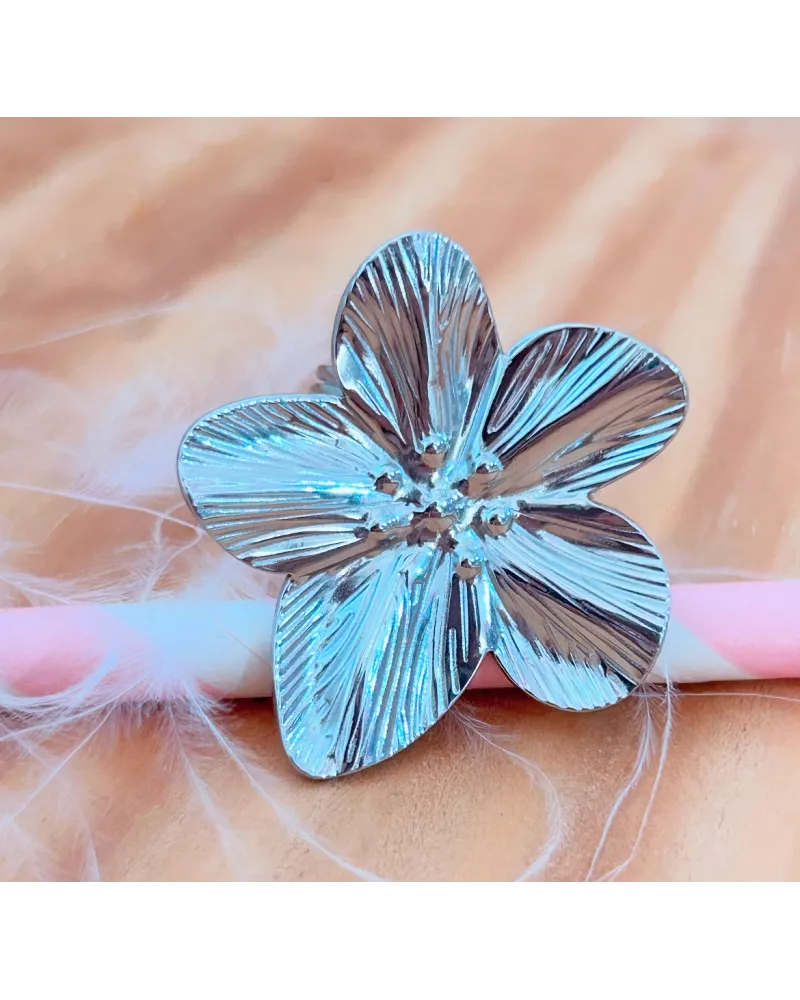Bague Acier Floralia Bloom