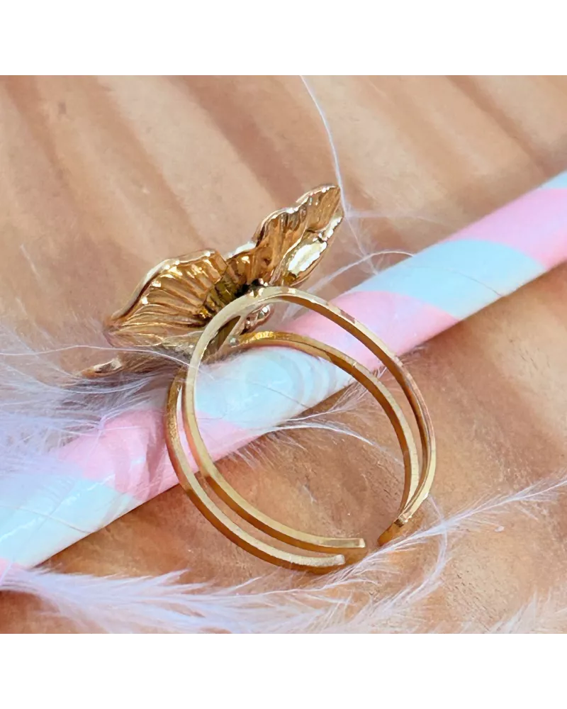 Bague Acier Floralia Bloom