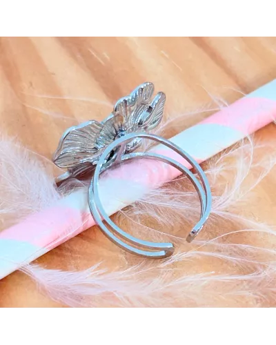 Bague Acier Floralia Bloom