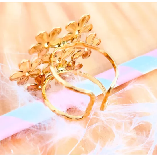 Bague Acier Floralia Pretty Bouquet