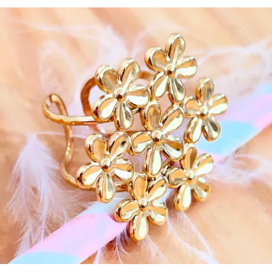Bague Acier Floralia Pretty Bouquet