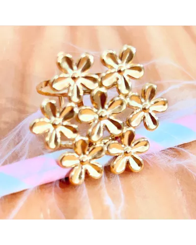 Bague Acier Floralia Pretty Bouquet