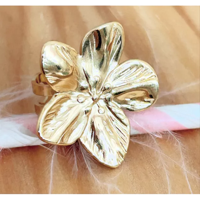 Bague Acier Floralia Bloomy